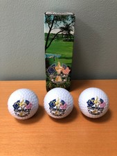 Three unused 1997 Ryder Cup commemorative golf balls in their original box