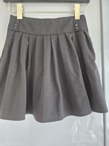 Girls grey pleated school - girls,