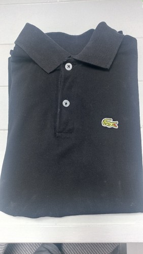 Lacoste men black polo - black,