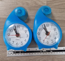 2 x Waterproof Shower Clock Bathroom Kitchen Wall Suction Cup 