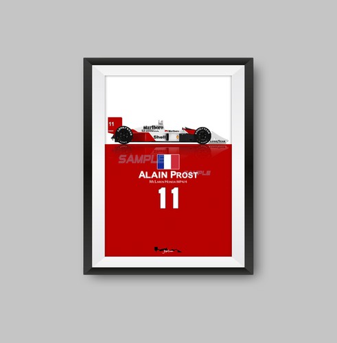 Alain prost mclaren mp4 - alain, f1