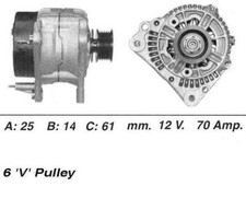 WAI Alternator for Volkswagen