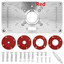 Aluminum router table insert - aluminum,