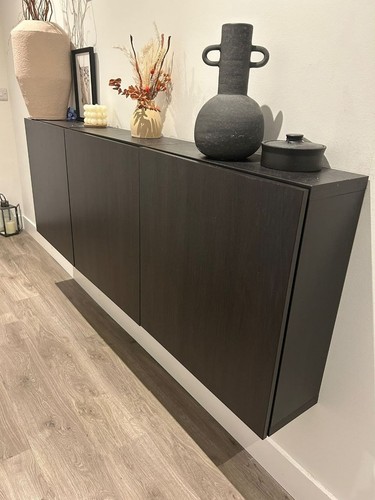 Ikea besta sideboard dark wood - ikea,
