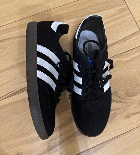 Adidas black white lace - black/white, low