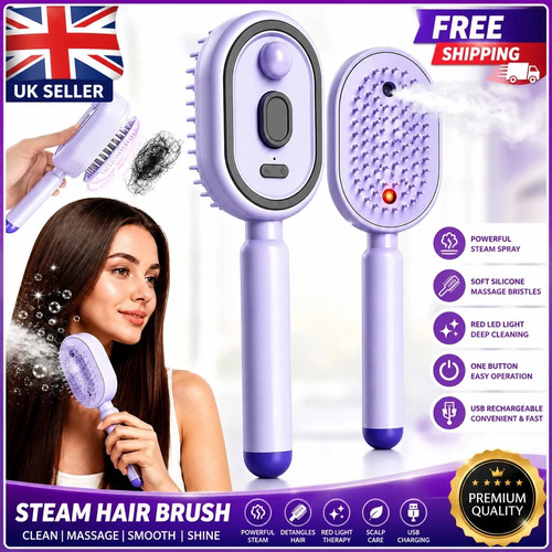 Steam hair straightening - hair, brush