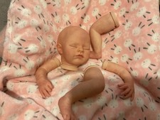 REBORN BOUNTIFUL BABY SADIE UNFINISHED AND UNSEALED KIT CLOSED EYE 18”