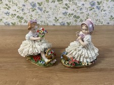 TWO Vtg SITZENDORF Fine