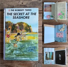 VTG Book Handmade Junk Journal "Bobbsey Twins Secret at the Seashore" Smash Book