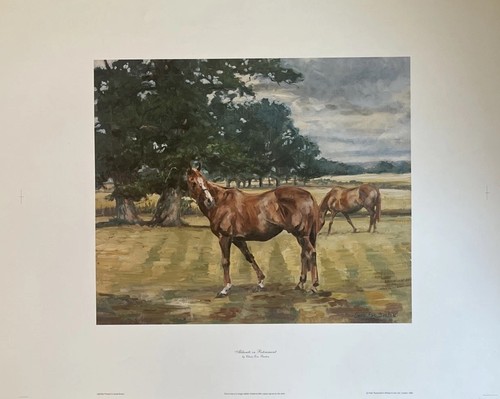 Horse racing print - , in