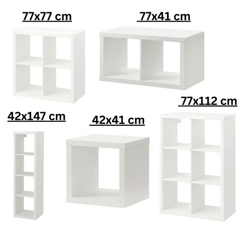 Ikea kallax white shelving - kallax,