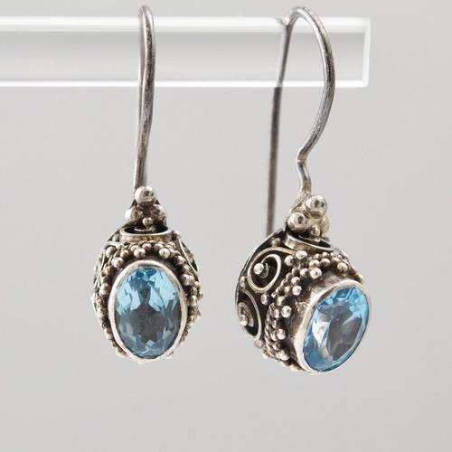 Vintage blue topaz sterling - topaz,