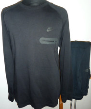 NIKE Sports Tech Fleece Full Tracksuit XL Sweat Top Large Pants Joggers Black