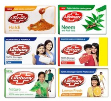 Lifebuoy Lemon Fresh/ Herbal/ Haldi &Honey/ Neem & AloeVera 130g Soap Bar