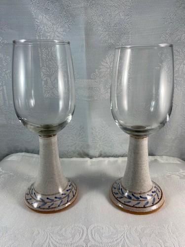 Wine glasses with - wine, decorated