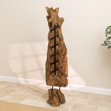 Reclaimed Teak Root Free Standing Wine Rack