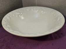Extra Large 36cm White Ceramic Serving / Fruit Bowl with Raised Fruit Pattern