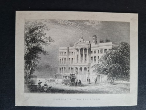 Antique 1851 print - -, licensed