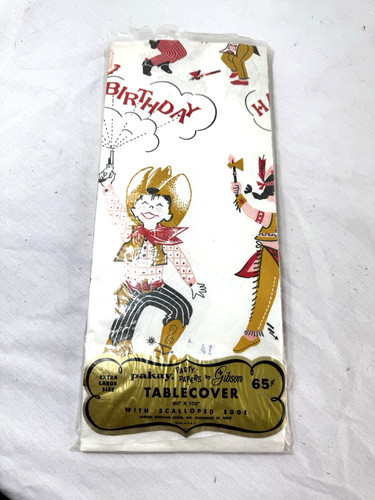 Vtg gibson cowboy - indian, paper