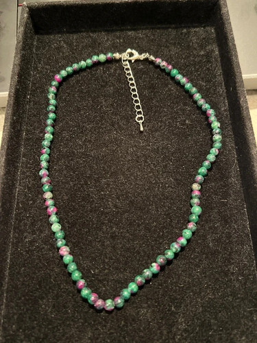 Chakra necklace ruby zoisite - necklace,