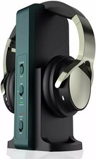 Rybozen Wireless Headphones for TV Watching with 2.4G Digital RF Transmitter Cha