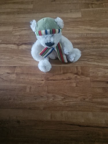Soft cuddly white bear - soft,
