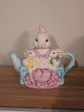 Ceramic Bunny Rabbit Teapot