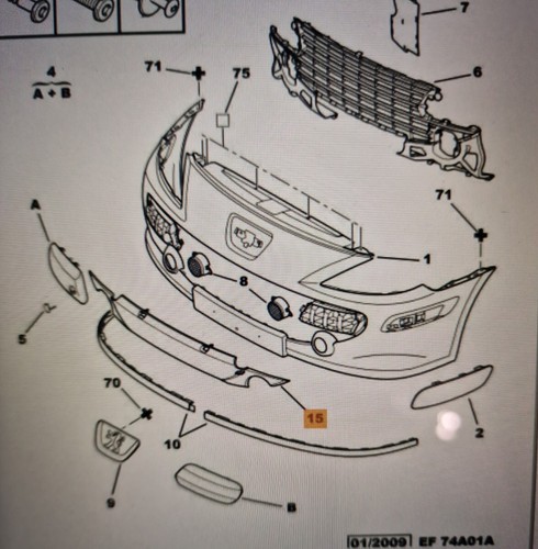 New genuine peugeot 307 front - genuine,