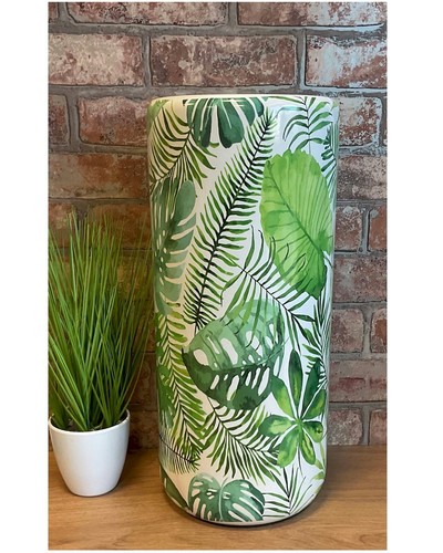 Green leaves ceramic - green, umbrella