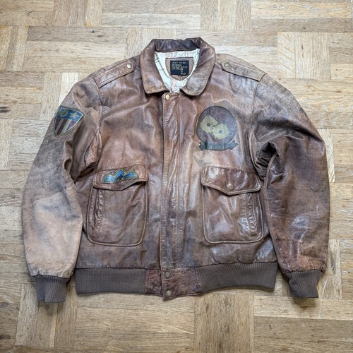 Vintage brown leather type 2 - leather, a-2
