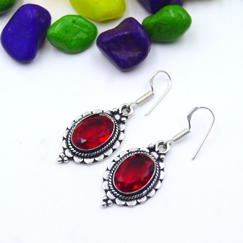 Red garnet gemstone handmade - gemstone,