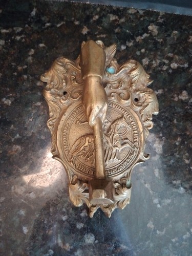 Vintage masonic bronze knights - vintage,