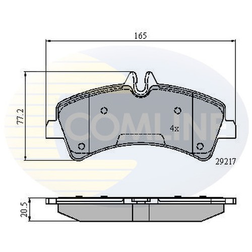 Brake pads set - for, mercedes