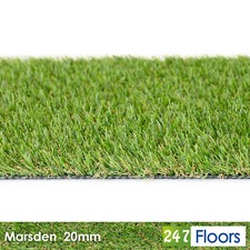 Marsden 20mm Realistic Artificial Grass Dense Pile Natural Look Lawn Turf 2m 4m