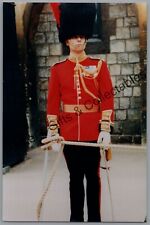 Military Coldstream Guards Regiment Officer in Bearskin Hat With Medals Photo