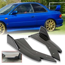 Rear Spat Bumper Lip Diffuser Splitter Spoiler Glossy For Subaru Impreza WRX STI