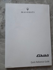 Maserati Ghibli Owners Manual Quick Reference Guide Handbook 2018 Print 91 Pages
