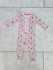 Mini Boden 2 years Pink 100% Cotton Fairies Snug All-In-One Pyjamas