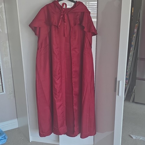 Red hooded cloak cape - red,