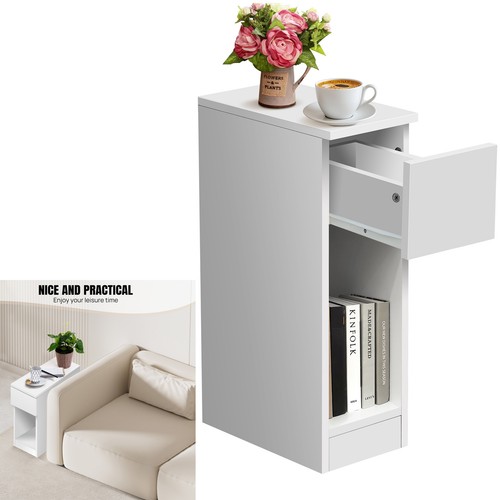 Side table with magazine - with, rack