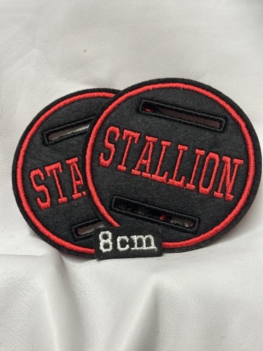 8cm black red stallion - x,