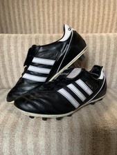 Adidas Kaiser 5 Moulded Football Boots Mens Uk 8 Black Leather