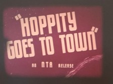 HOPPITY GOES TO TOWN 1941 SUPER 8 COLOUR SOUND 8MM CINE FILM FEATURE DERANN