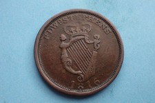 Ireland, 1816 Stephen's Dublin Penny, Wellington & Erin Co. Bragh. Rare.