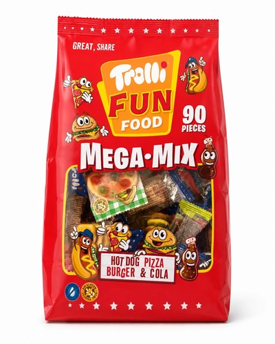 Trolli fun food mega mix - trolli, 90