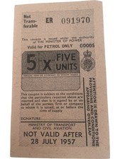Vintage Petrol Coupon Ministry