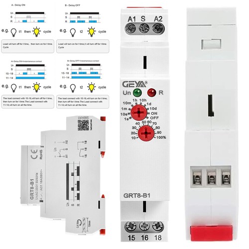 220v time delay relay - delay, din