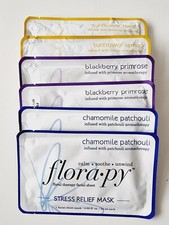 Florapy Sheet Mask Job Lot x6 Stress Relief, Deep Hydration & Even Skin Tone