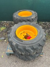 4x 12-16.5 JCB Wheel Rim & Tyre £900+vat Skidsteer wheeled loader solideal T25