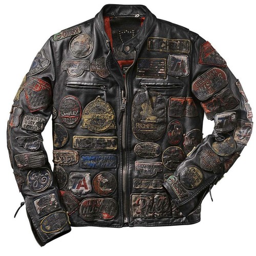 Punk biker embroidery - punk,